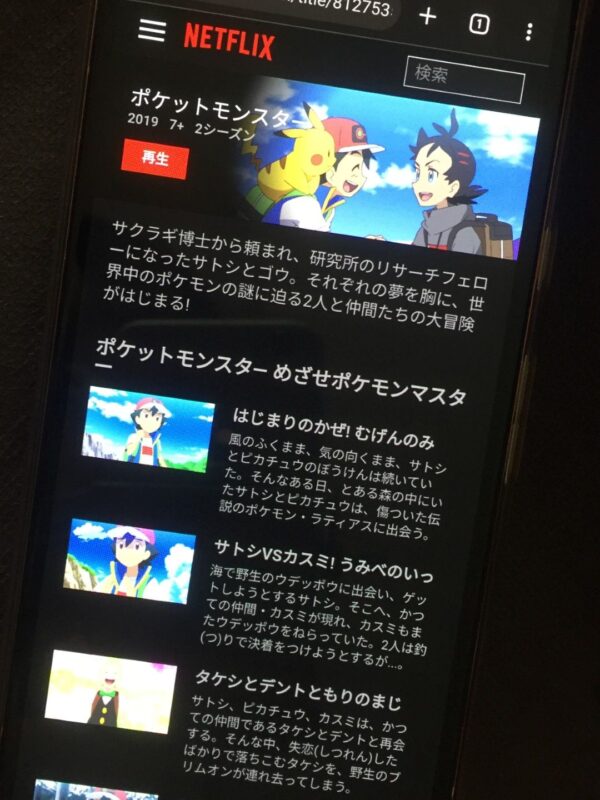 ポケットモンスター　netflix