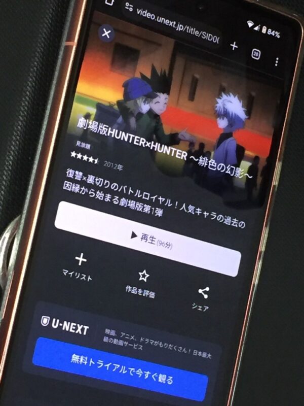 劇場版 HUNTER×HUNTER-緋色の幻影- U-NEXT