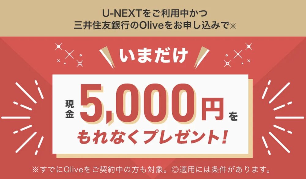 U-NEXTの5000円キャンペーン